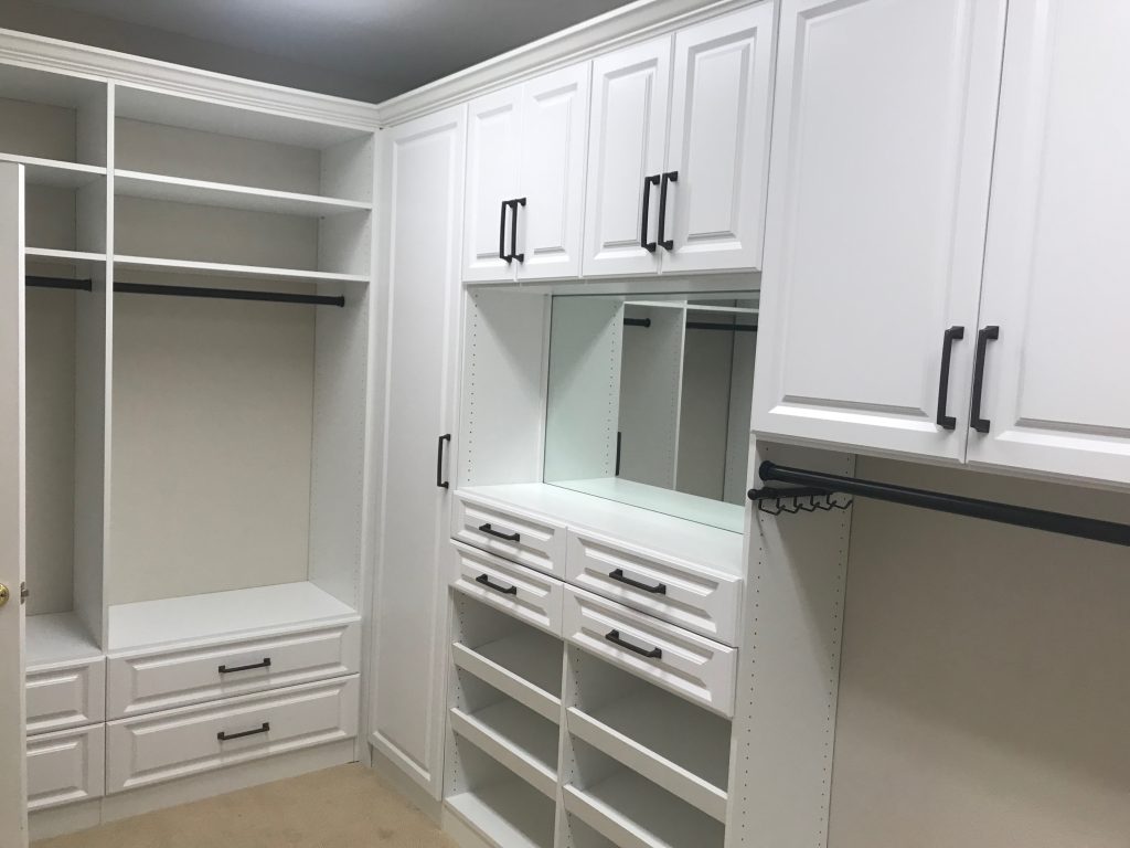 Custom closet project by Bespoke Closets