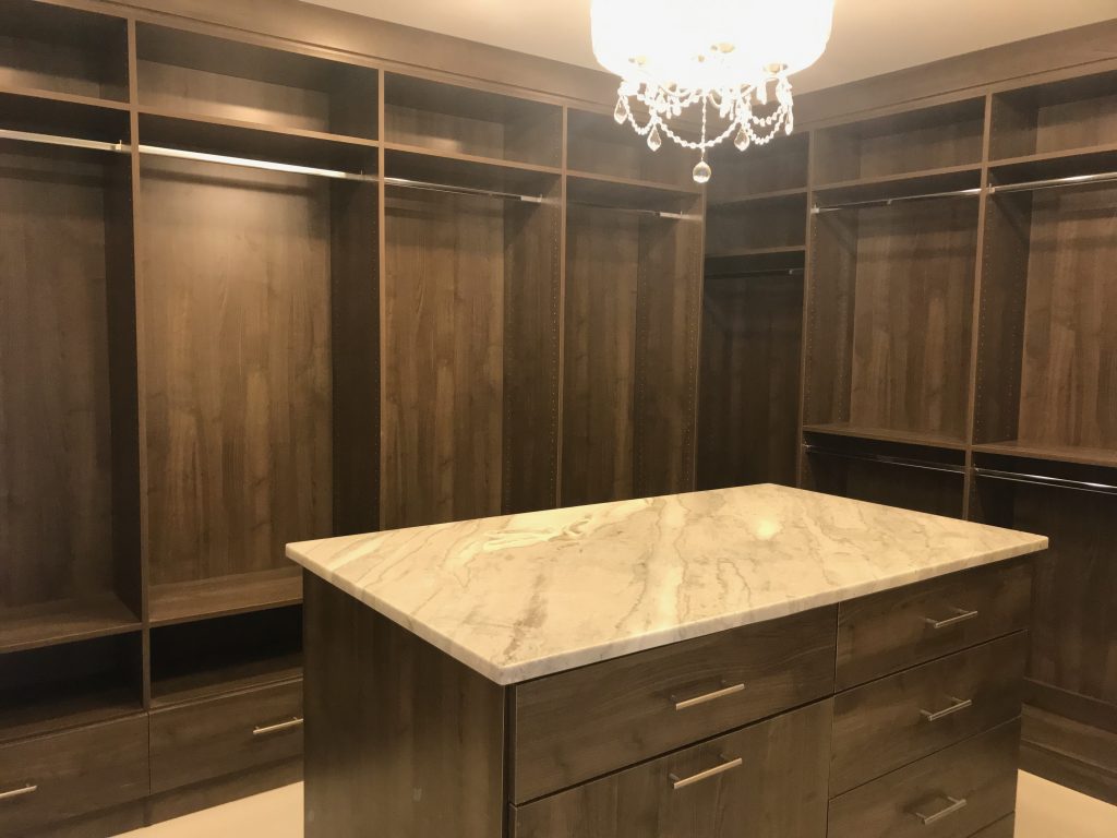 Custom closet project by Bespoke Closets